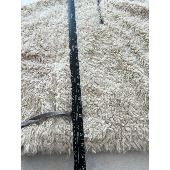 FREE‎ PEOPLE Mountain Peak Fluffy Pullover 1/4 zip White XS - Picture 13 of 16